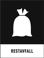 Piktogram för restavfall